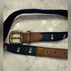 Janie and Jack Boys Holiday Dog Belt (Size 4–5)